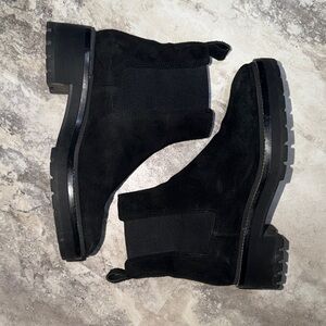 Black Suede Ankle Boots